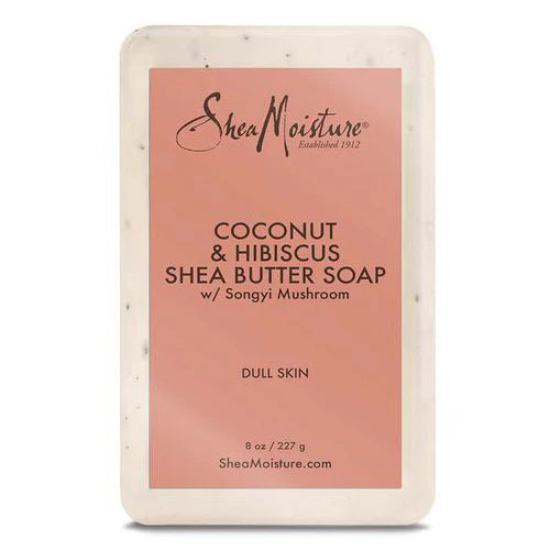 SHEA MOISTURE - SHEA BUTTER SOAP with COCONUT, HIBISCUS & SONGYI MUSHROOMS - 8Oz