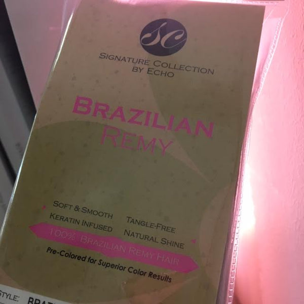 SIGNATURE COLLECTION by ECHO - BLOW-OUT BRAZILIAN REMY - STRAIGHT - 20"