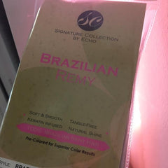 SIGNATURE COLLECTION by ECHO - BLOW-OUT BRAZILIAN REMY - STRAIGHT - 10"