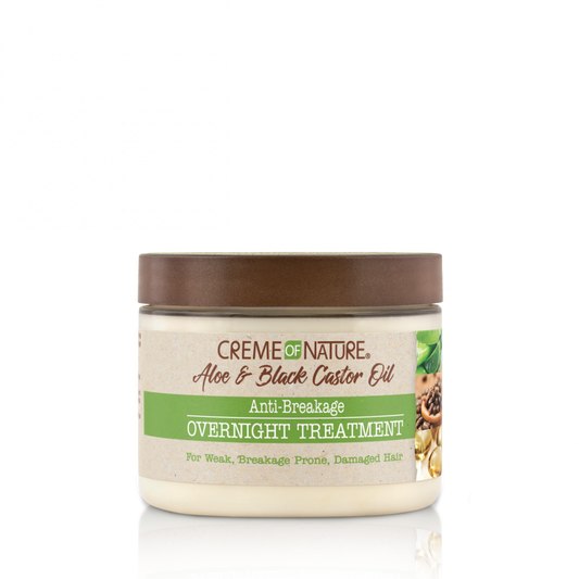 CREME OF NATURE - Anti-Breakage Overnight Treatment with Aloe & Black Castor Oil - 135g