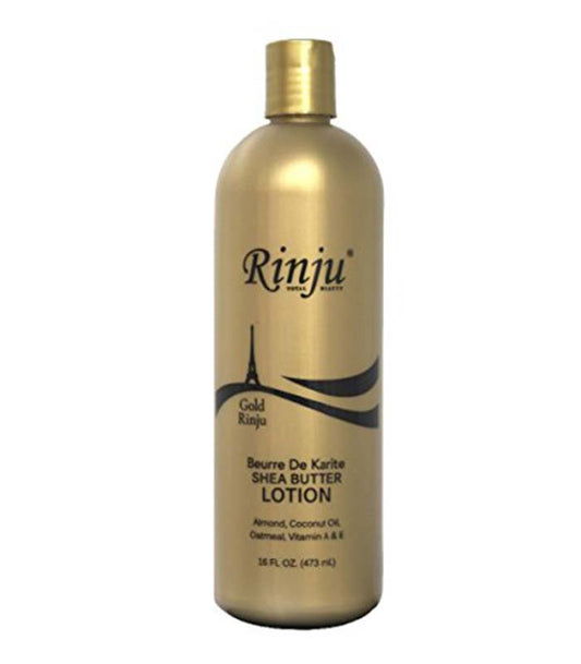 RINJU GOLD - Shea Butter Lotion with Almond Oil, Coconut Oil, Oatmeal & Vitamin A&E.