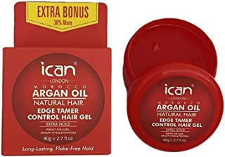 ICAN - Edge Tamer Control Hair Gel with Morroco Argan Oil - EXTRA HOLD - 80G