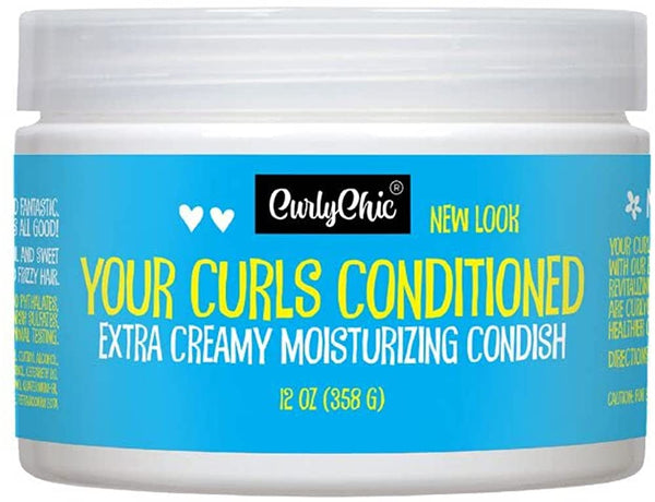 CURLYCHIC -Your Curls Conditioned- Extra  Creamy Mositurizing Condish - 12oZ