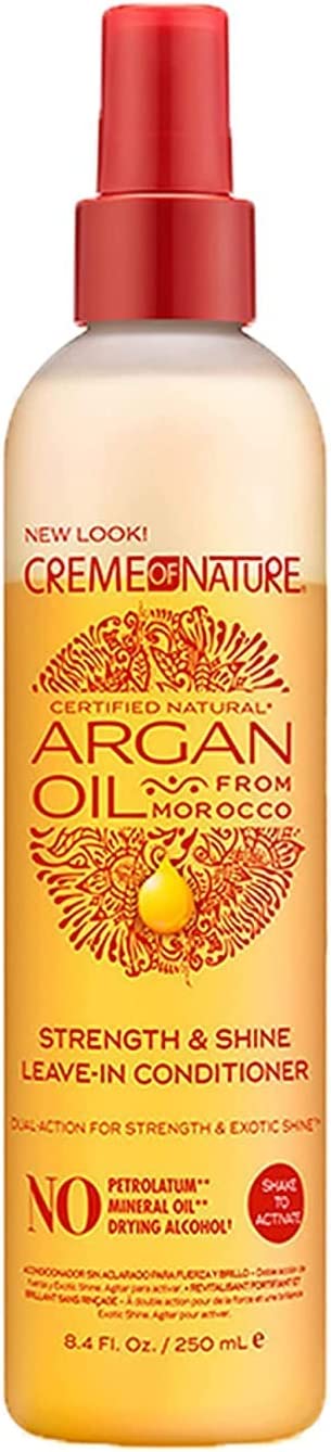 CREME OF NATURE - Strength & Shine Leave-In Conditioner with Argan Oil - 250mL