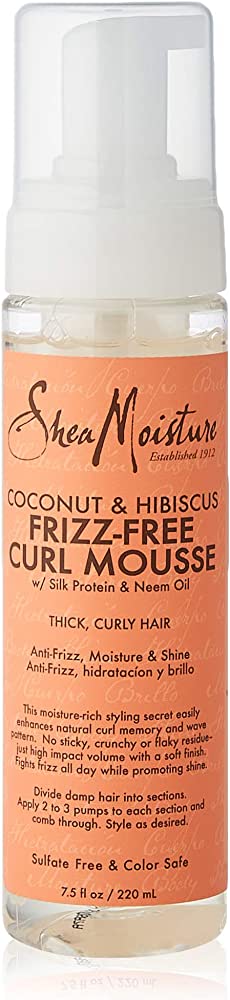 SHEA - MOISTURE - COCONUT % HIBISCUS - SILK PROTEIN - NEEM OIL