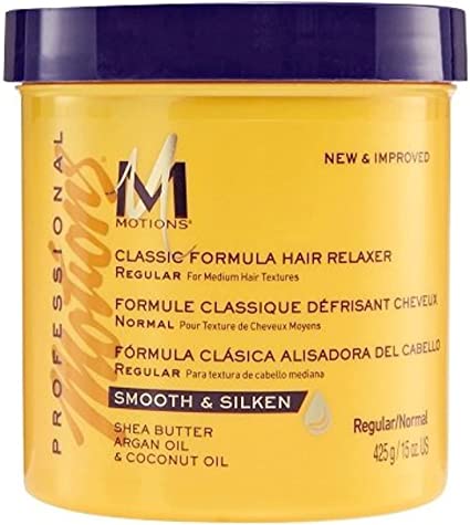 MOTIONS - Regular Classic Formula Hair Relaxer with Shea Butter, Argan Oil & Coconut Oil - 15oz