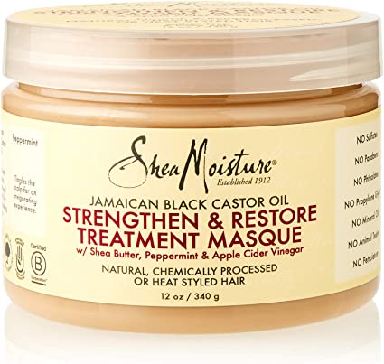 SHEA MOISTURE - Strengthen & Restore Treatment Masque with Jamaican Black Castor Oil - 340g