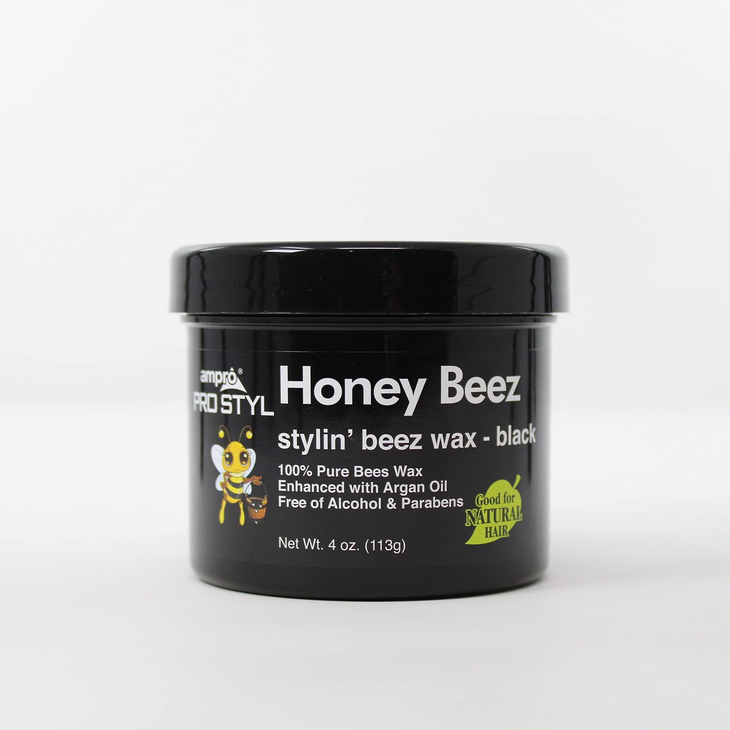 AMPRO PRO STYL - Honey Black Beez Wax with Argan Oil  - 4oZ