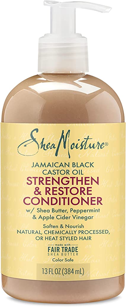 SHEA MOISTURE - Strengthen & Restore Conditioner with Jamaican Black Castor Oil - 384mL