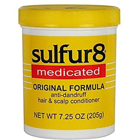 SULFUR 8 - Medicated Original Formula with Anti-Dandruff Formula n Scalp Conditioner - 7.25oZ