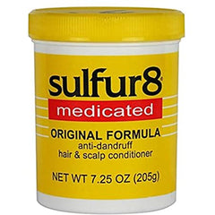 SULFUR 8 - Medicated Original Formula with Anti-Dandruff Formula n Scalp Conditioner - 7.25oZ