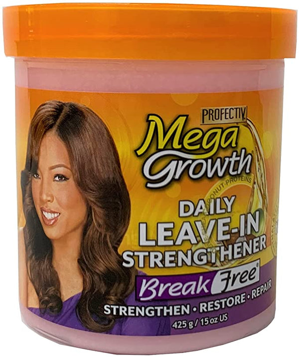 MEGA GROWTH - Daily Leave-In Strengthener with Anti-Breakage Formula - 15oZ