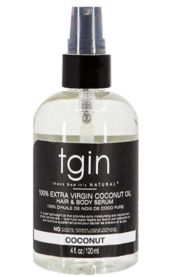 TGIN - 100% EXTRA VIRGIN COCONUT OIL HAIR & BODY SERUM - 4oZ