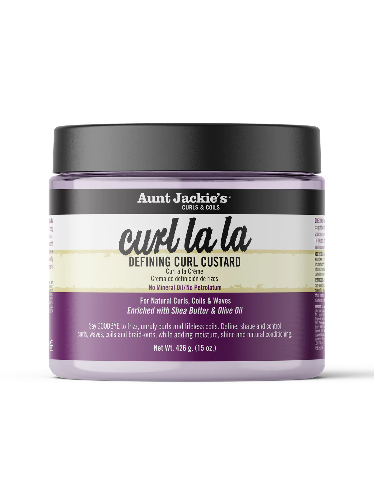 AUNT JACKIE'S - Curl LA LA Curl Defining Custard for Natural Hairs , Curls , Coils & Waves - 15oz