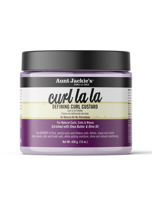 AUNT JACKIE'S - Curl LA LA Curl Defining Custard for Natural Hairs , Curls , Coils & Waves - 15oz