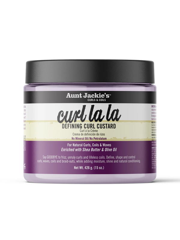 AUNT JACKIE'S - Curl LA LA Curl Defining Custard for Natural Hairs , Curls , Coils & Waves - 15oz