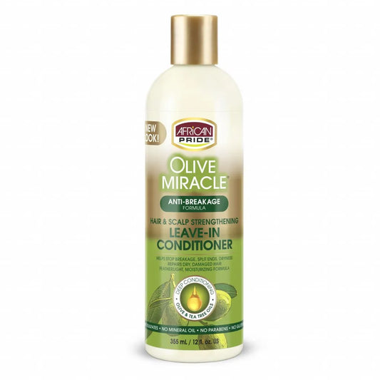 AFRICAN PRIDE - HAIR N SCALP STRENGTHENER LEAVE-IN CONDITIONER with OLIVE - 12oZ