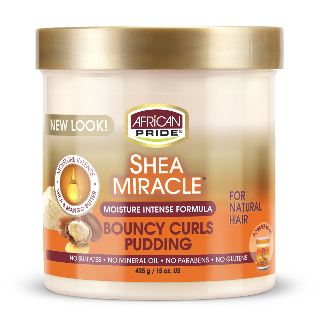 AFRICAN PRIDE - BOUNCY CURLS PUDDING with SHEA MIRACLE - 15oZ