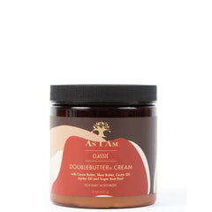 AS I AM - DoubleButter Cream with Cocoa Butter , Shea Butter , Castor Oil , Jojoba Oil and Sugar Beet Root - 8oZ