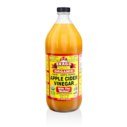 BRAGG - ORGANIC - APPLE CIDER VINEGAR - WITH THE MOTHER