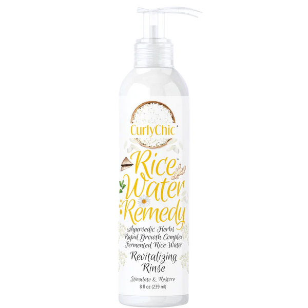 CurlyChic - Revitalizing Rinse with Rice Water Remedy - 8oZ