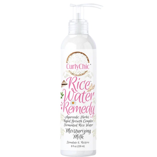 CurlyChic - Moisturising Milk with Rice Water Remedy  - 8oZ