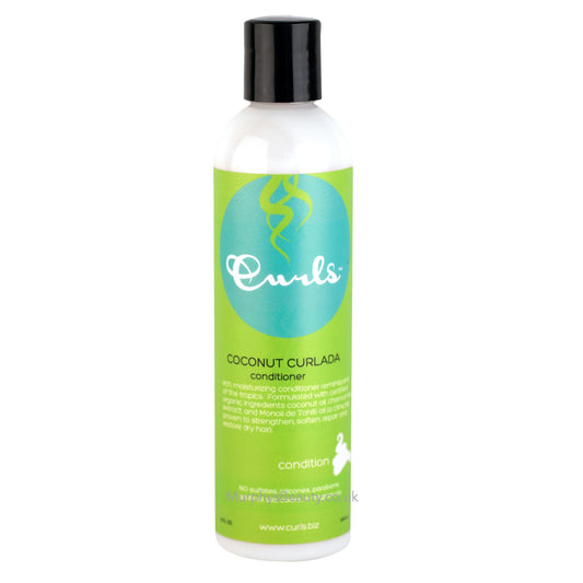 CURLS - Conditioner Coconut Curlada  with Coconut Oil , Chamomile , Monoii de Tahate Oil - 8oZ