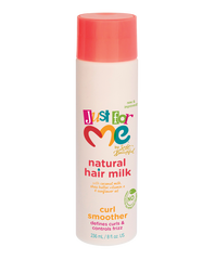 JUST FOR ME - Curl Smoother with Natural Hair Milk , Coconut Oil , Shea Butter , Sunflower Oil n VITAMIN - E - 8oZ