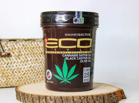 ECO - Cannabis Sativa Seed Oil, Black Castor Oil, Olive Oil Styling Gel - 8oz