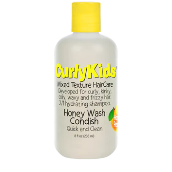 CURLY KIDS - Honey Wash Condish for Mixed Texture HairCare - 8oZ