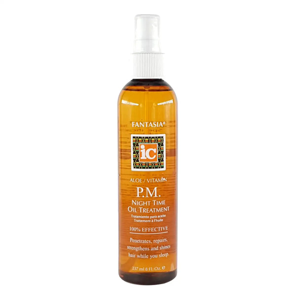 IC - P.M. Night Time Oil Treatment  with Aloe n Vitamins - 100% Effective - 8oZ
