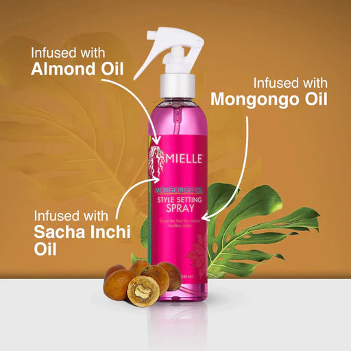 MIELLE - STYLE SETTING SPRAY with MONGONGO OIL - 8oZ
