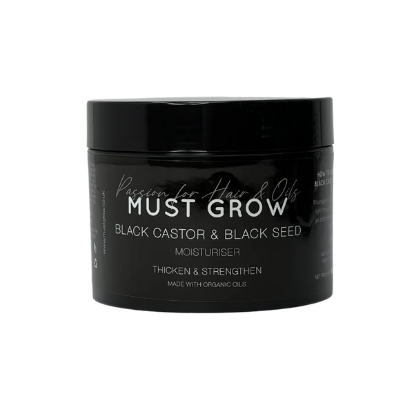 MUSTGROW - BLACK CASTOR n BLACK SEED MOISTURISER - 340mL