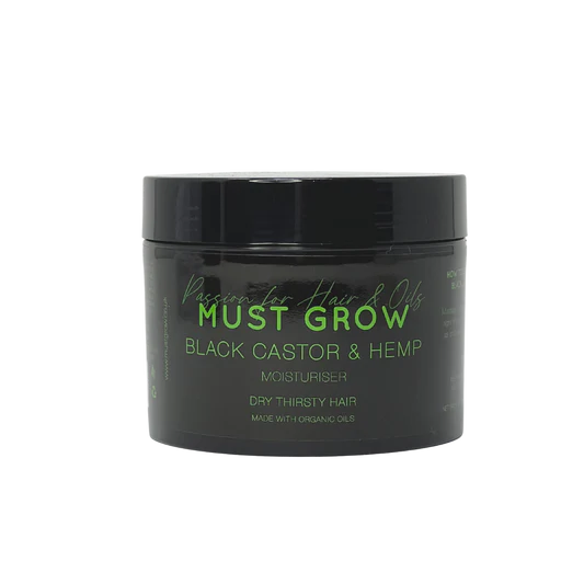 MUSTGROW - BLACK CASTOR n HEMP MOISTURISER - 340mL