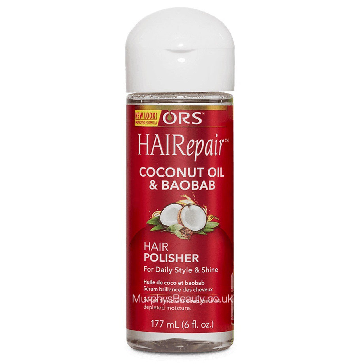 ORS - HairRepair - Hair Polisher for Daily Style n Shine with Coconut n Baobab Oil - 6oZ