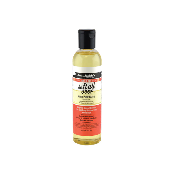 AUNT JACKIE'S - Soft Over All Multi-Purpose Oil Therapy for Natural Hair, Curls , Coils & Waves - 8oz