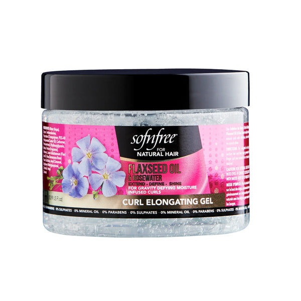 SOF'N'FREE - Flaxseed n Rosewater Curl Elongating Gel - 325mL