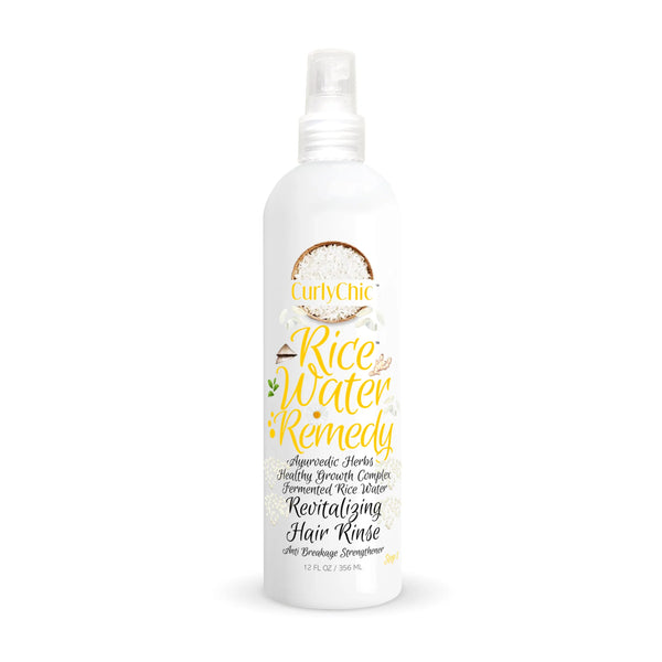 CurlyChic - Revitalizing Rinse with Rice Water Remedy - 12oZ