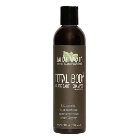 TALIAH WAJID - Total body BLACK EARTH SHAMPOO - 2 in 1 HAIR & BODY - 8oZ