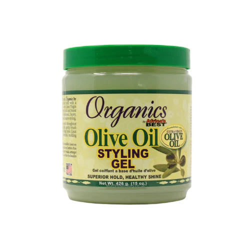 ORGANICS by AFRICA's BEST - OLIVE OIL STYLING GEL with SUPERIOR HOLD - 15oZ