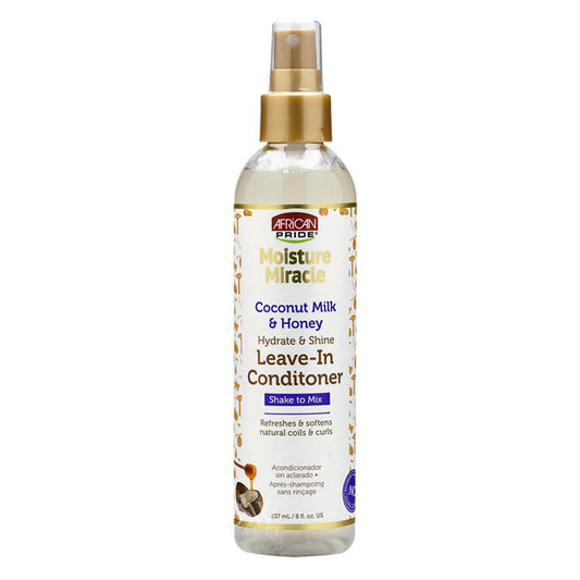 AFRICAN PRIDE - LEAVE-IN SPRAY CONDITIONER with COCONUT MILK & HONEY - 8oZ