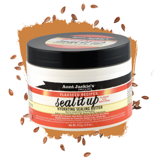 AUNT JACKIE'S - Seal It Up Hydrating Sealing Butter for Natural Hair , Curls , Coils & Waves - 7.5oz