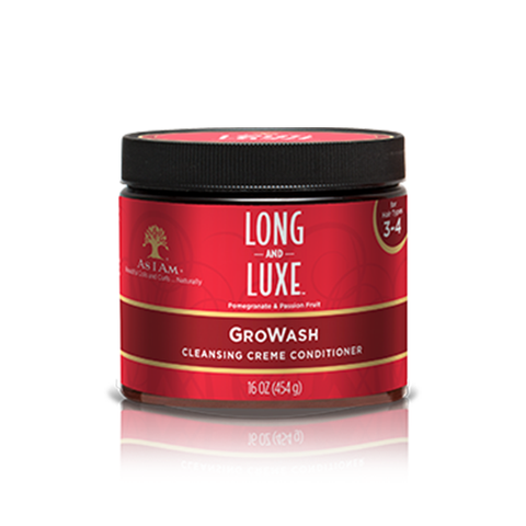AS I AM - LONG & LUXE - Gro Wash Cleansing Creme Conditioner - 16oZ