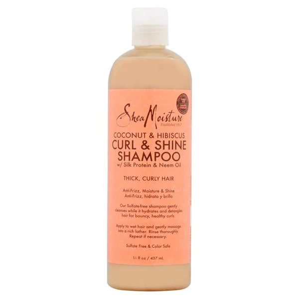 SHEA MOISTURE - Curl & Shine Shampoo with Coconut & Hibiscus - 473mL