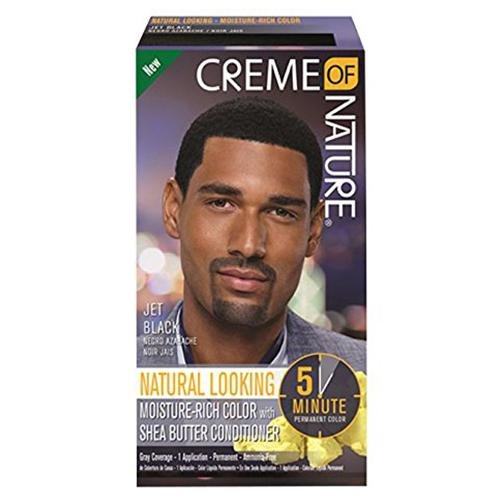 CREME OF NATURE - JET BLACK - Natural looking with shea butter