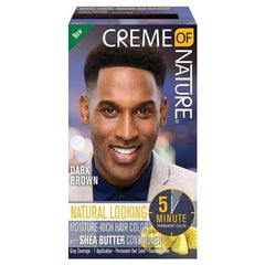 CREME OF NATURE - Dark Brown - Natutral Looking with shea butter for men