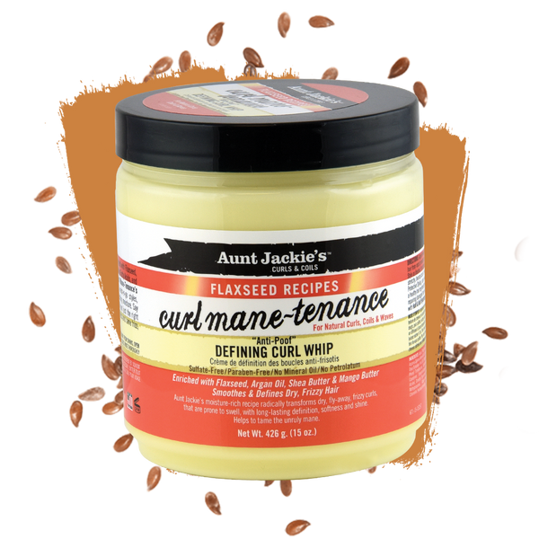AUNT JACKIE'S - Curl Mane-Tenance Defining Curl Whip for Natural Hairs , Curls ,Coils & Waves - 15oz