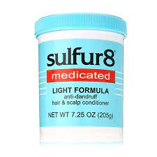 SULFUR 8 - Medicated Light Fomula with Anti-Dandruff Formula - 7.25oZ