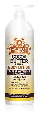 AMERICAN DREAM - COCOA BUTTER - LEMON BODY LOTION