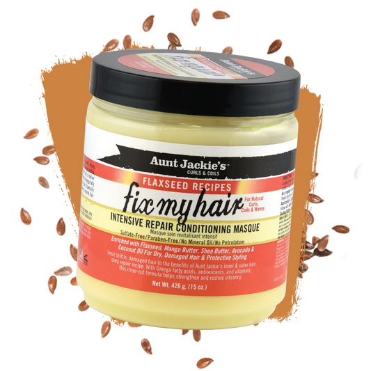 AUNT JACKIE'S - Fix My Hair Intensive Repair Conditioning Masque for Natural Hairs, Curls, Coils & Waves - 15oz